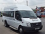 Бесплатный автобус Genser в пункт аренды автомобилей АрендаАвто-бкс на Новорязанском шоссе